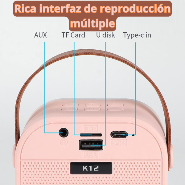 MINI PARLANTE CON MICROFONO™ USB RGB