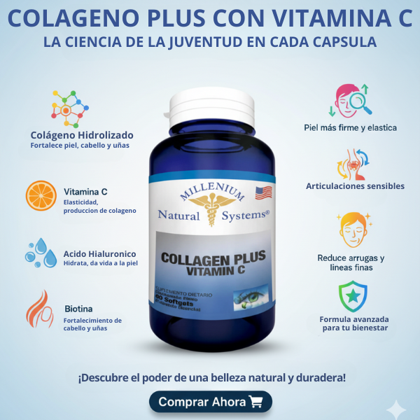 COLAGENO + VITAMINA C EN CAPSULA LIQUIDA X 60