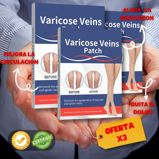 3 CAJAS DE 10 PARCHES PARA VARICES