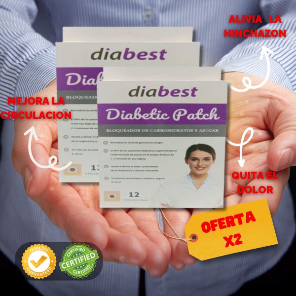 2 CAJAS DE 12 PARCHES PARA REGULAR LA GLUCOSA