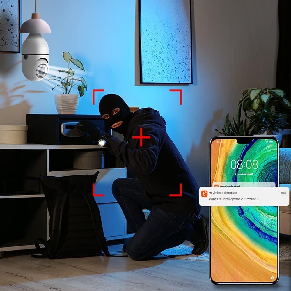 Cámara Bombilla Inteligente 360°