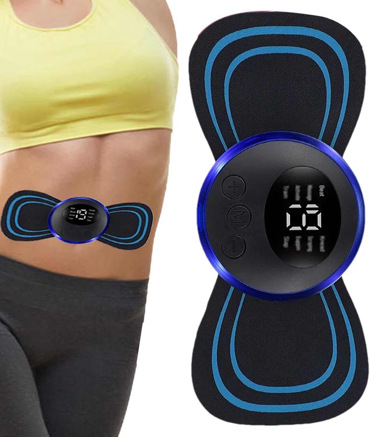 Mini Masajeador y Tonificador Muscular Portátil con Estimulación EMS
