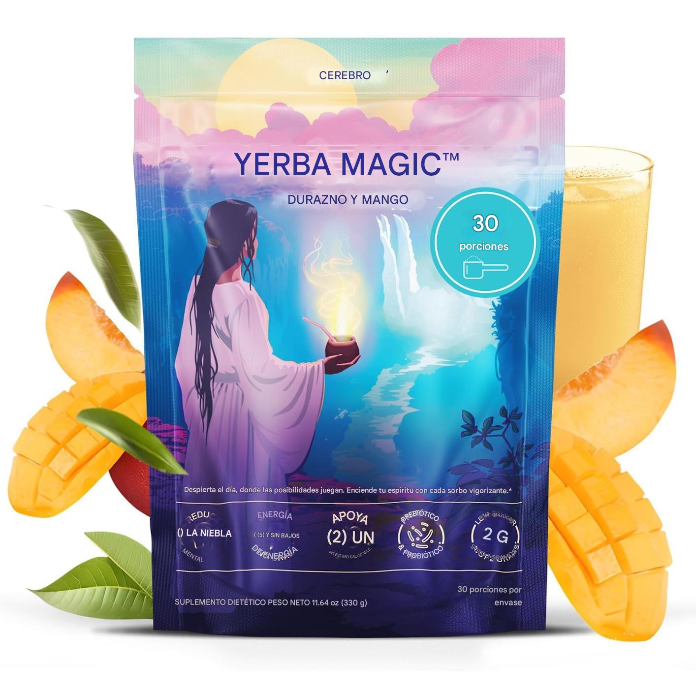 🍹 YERBA MAGIC™ – Durazno & Mango (30 Porciones)