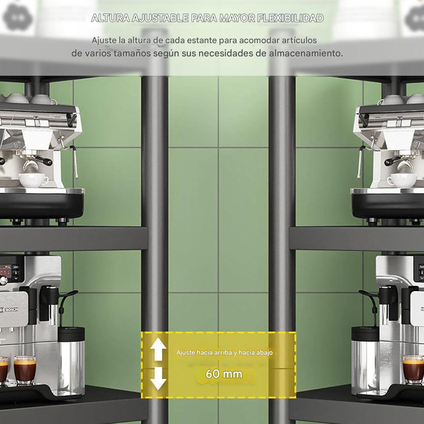 ESTANTE DE 5 NIVELES CON RUEDAS