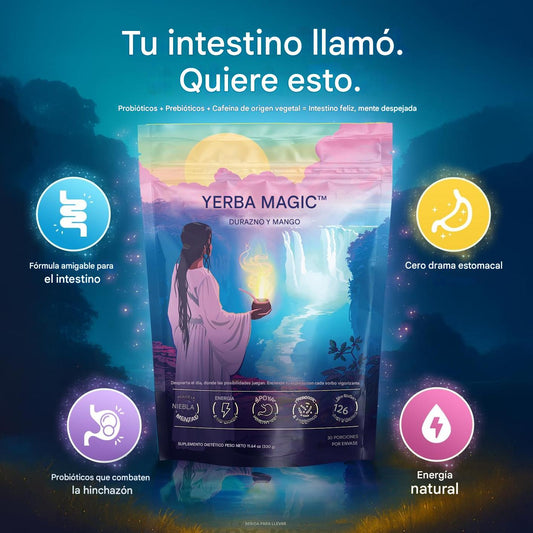 🍹 YERBA MAGIC™ – Durazno & Mango (30 Porciones)