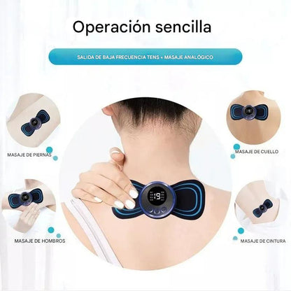 Mini Masajeador y Tonificador Muscular Portátil con Estimulación EMS