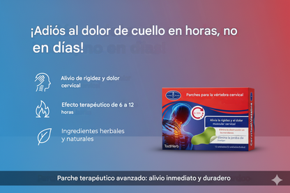 PARCHES MEDICADOS PARA COMBATIR EL DOLOR DE ESPALDA (VÉRTEBRAS CERVICALES) 12 PIEZAS