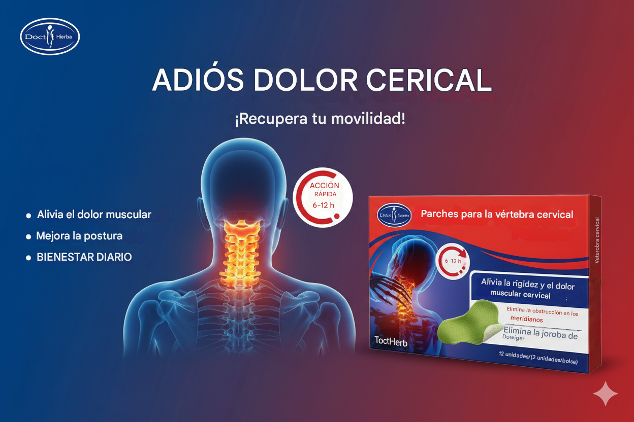 PARCHES MEDICADOS PARA COMBATIR EL DOLOR DE ESPALDA (VÉRTEBRAS CERVICALES) 12 PIEZAS