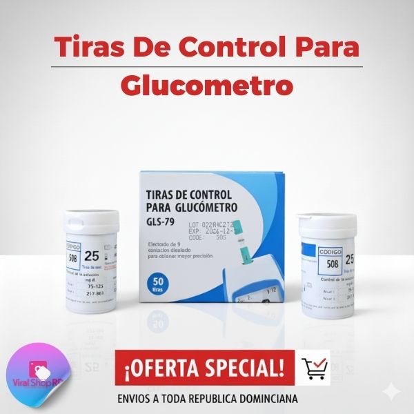 💙 Tiras de Control para Glucómetro GLS-79