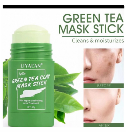 Mascarilla Facial en Barra a base de Té Verde y Arcilla